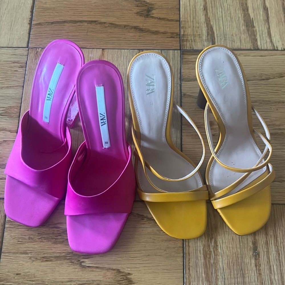 Two pairs of Zara Heels